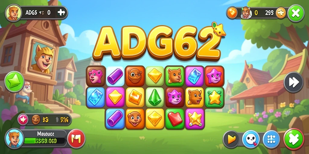 Tampilan gameplay seru dan penuh warna di ADG62.