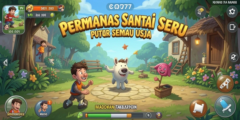 Tampilan menarik dari gameplay C0077 yang seru dan menghibur.
