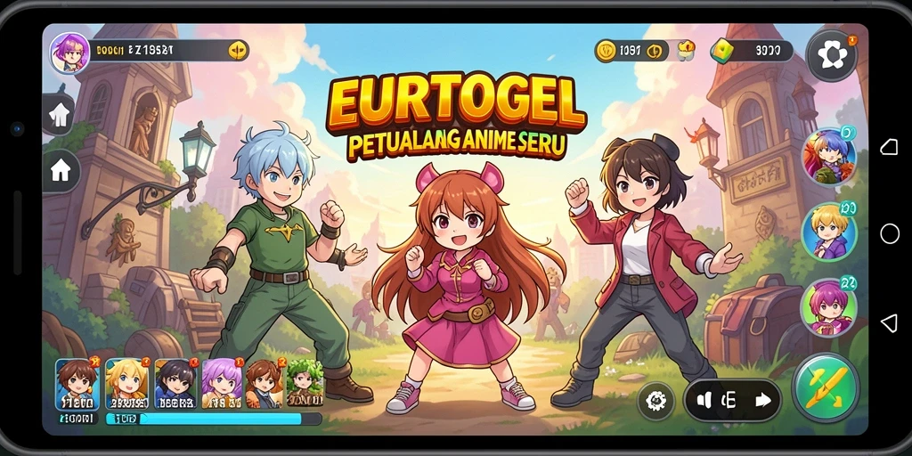 Menampilkan gameplay seru di dunia Anime yang menakjubkan.
