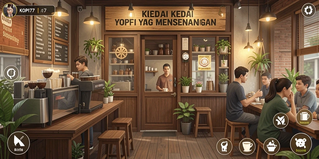 Tampilan gameplay KOPI77 yang menarik dan interaktif.