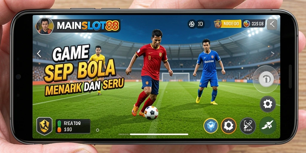 Screenshot gameplay MAINSLOT88 menampilkan serunya pertandingan sepak bola.