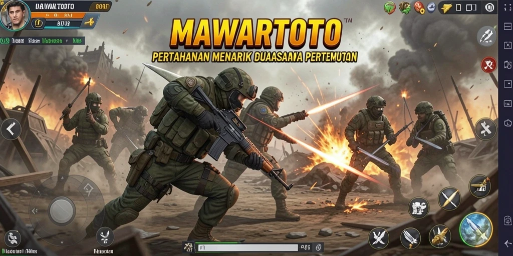 Gameplay Tower Defense intens dan menarik dalam MAWARTOTO.