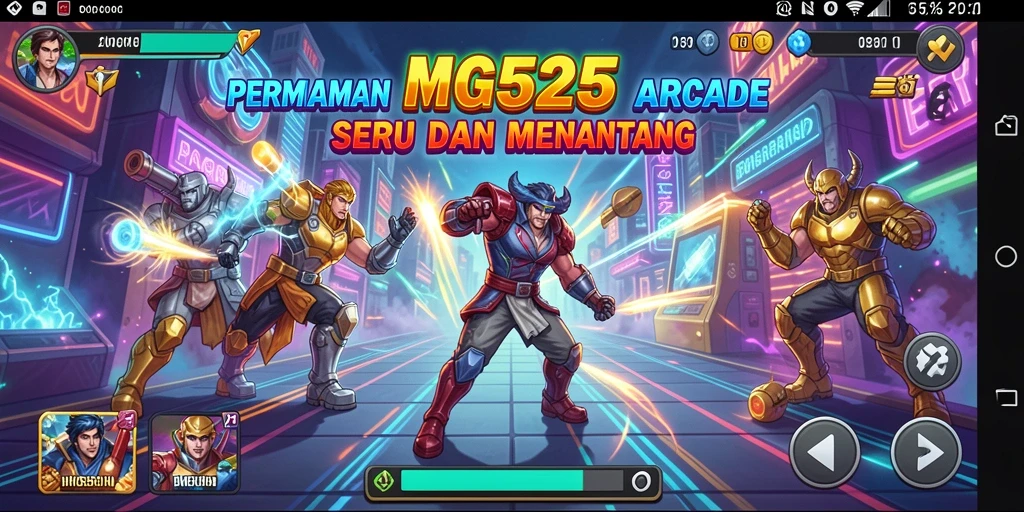 Screenshot gameplay MG525, menampilkan aksi seru dalam permainan Arcade.