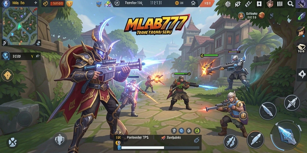 Tampilan gameplay MLBB777 yang mendebarkan di arena TPS.
