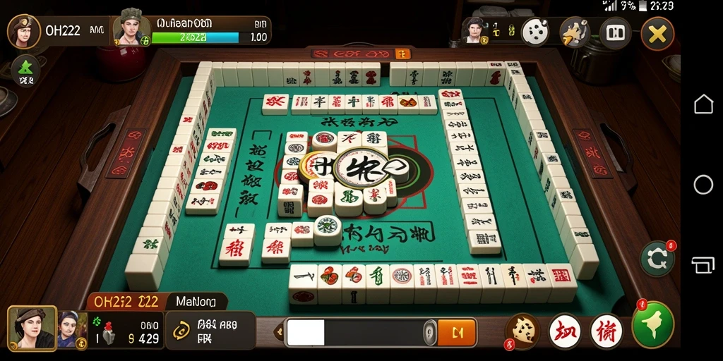 Gameplay seru Mahjong di aplikasi OH222 dengan grafis menawan.