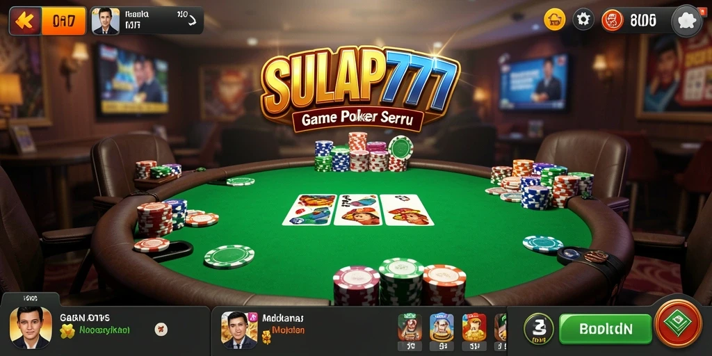 Screenshot gameplay SULAP777 menampilkan keseruan bermain poker.