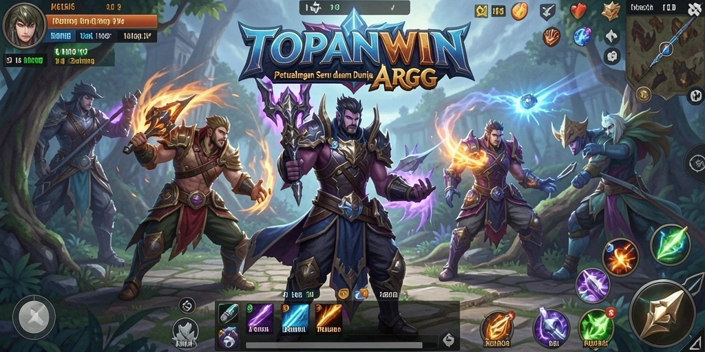 Screenshot gameplay <strong>TOPANWIN</strong> menampilkan pertempuran yang seru dan grafis yang memukau.