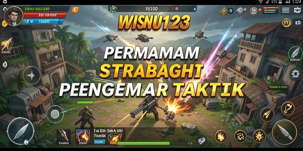 Tampilan gameplay strategis yang seru dalam WISNU123.