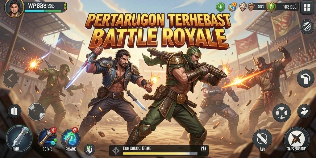 Gameplay seru dan grafis mengagumkan di WP888 Battle Royale.